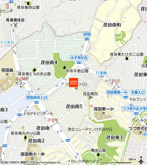 まいばすけっと荏田南店付近の地図